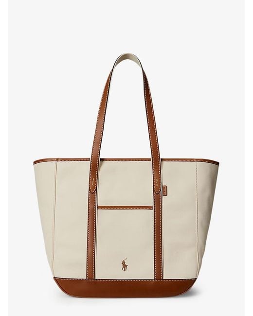Polo Ralph Lauren Natural Canvas Tote Bag