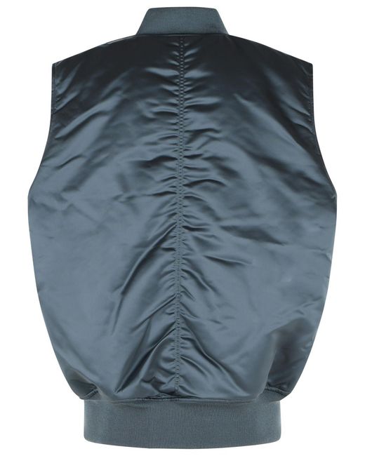 Alpha Industries Blue Petrol Nylon Vest for men