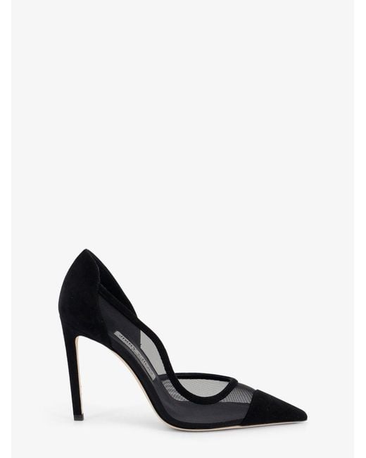 Jimmy Choo Black Brigitte 100 Suede Décolleté