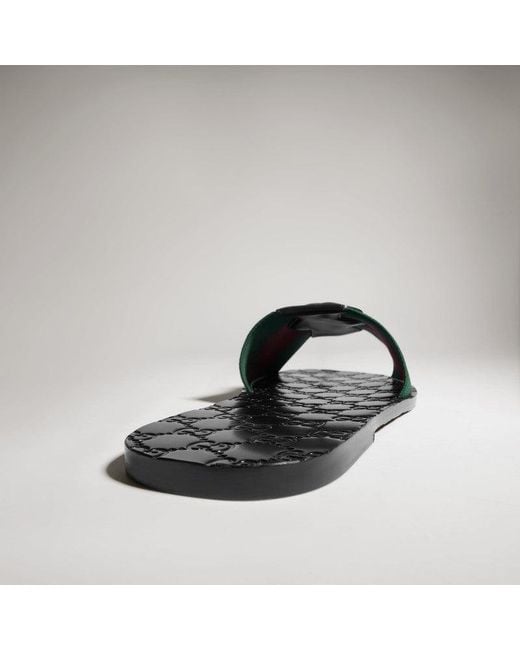 Gucci Black Riviera Sandals for men