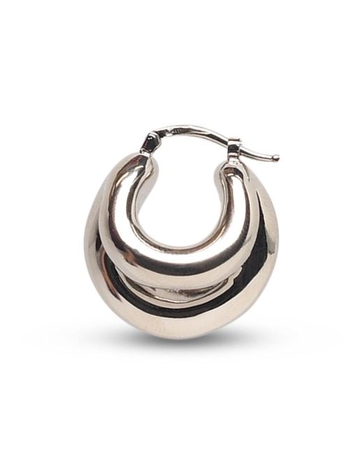 Panconesi Metallic Huggies Blow Up Earrings