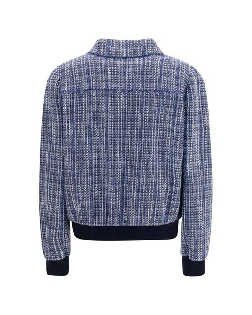 Kiton Blue Tweed Jacket