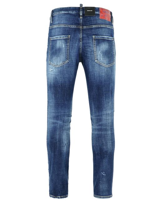 DSquared² Blue Cotton Jeans for men