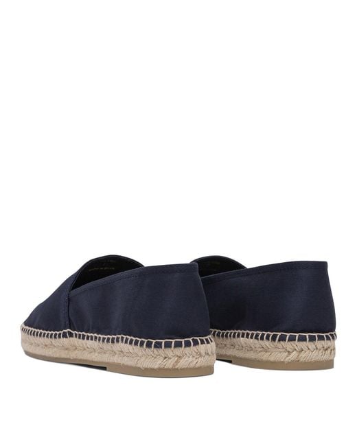 Prada Blue Cotton Espadrilles for men