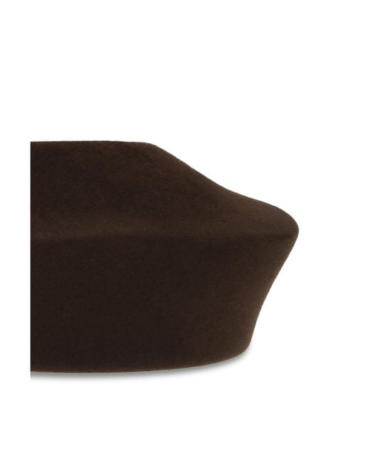Loro Piana Brown Carys Fur Hat Dark Oak