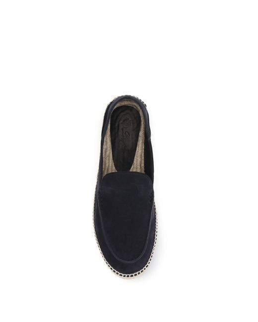 Loro Piana White Slip-On Shoes Leather