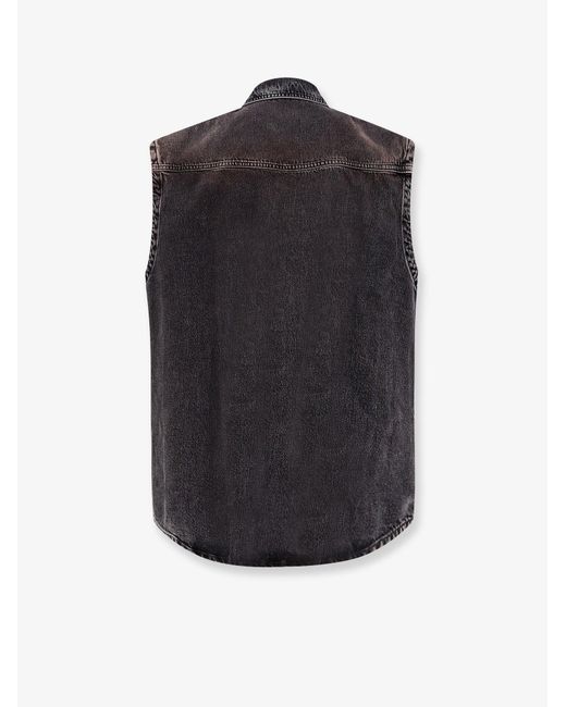 3x1 Black Oversized Denim Shirt