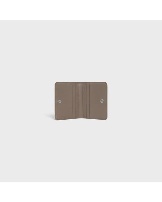 Céline Brown Bi-Fold Leather Wallet for men