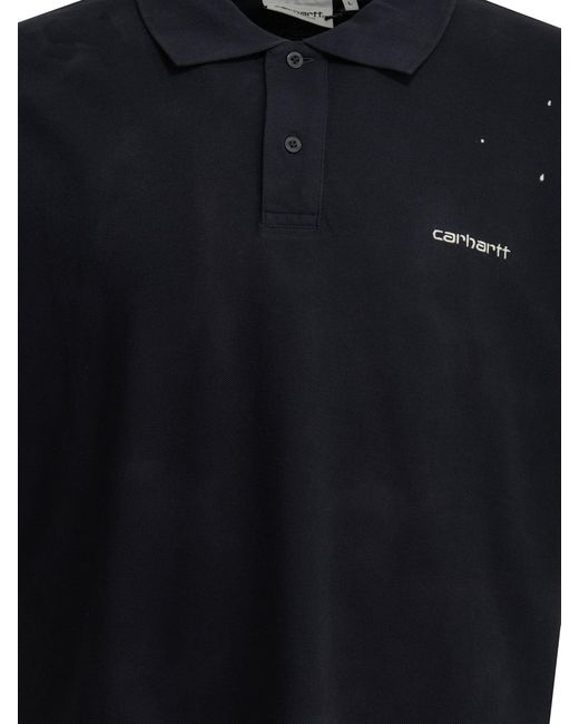 Carhartt Blue "Painter" Polo Shirt With Buttons for men