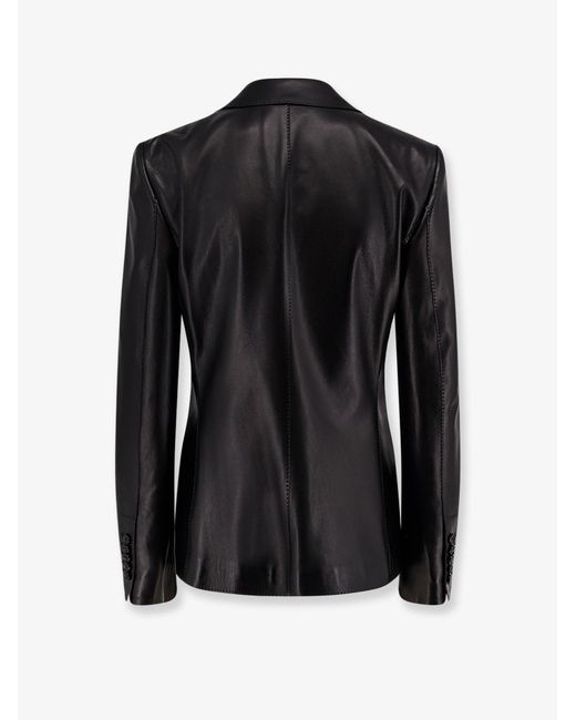 Tom Ford Black Leather Blazer