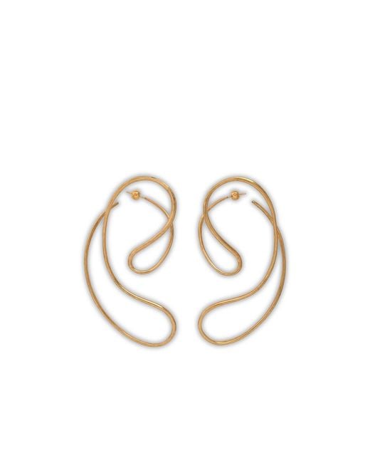 Panconesi White P Continua Large Earrings