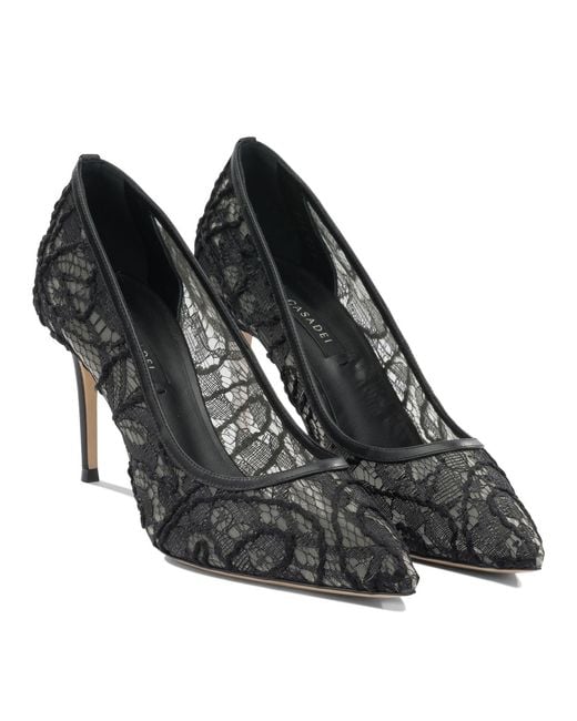 Casadei Black Heeled Shoes