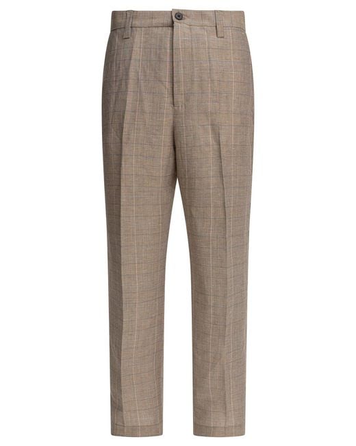NN07 Gray Paw Trousers Brown for men