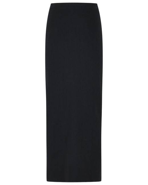 Courreges Black Long Skirt