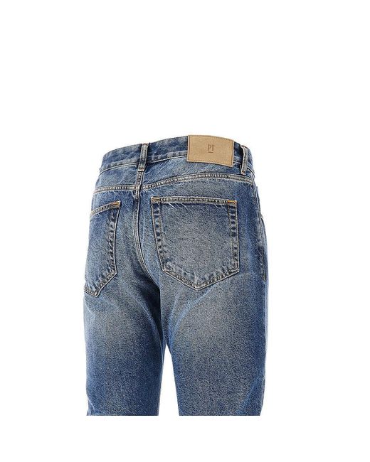 PT Torino Blue Used-Effect 'Reggae' Jeans for men