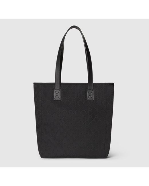 Gucci Black Gg Canvas Tote Bag for men