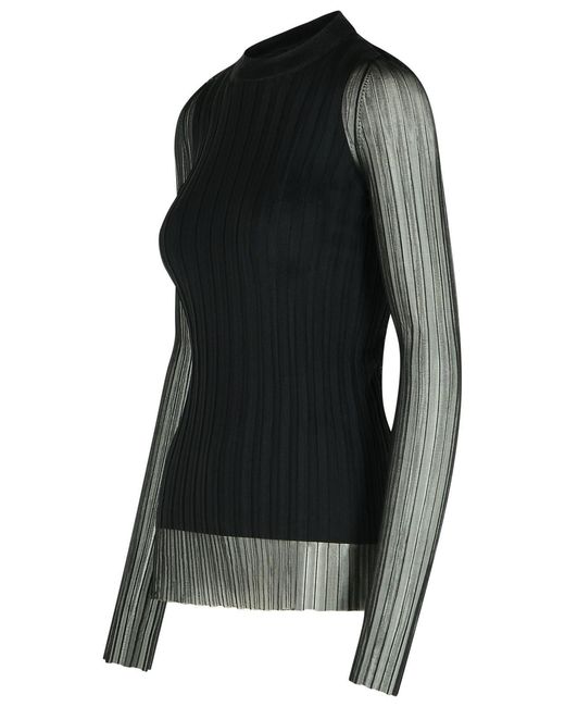 Sportmax Black 'Acino' Polyamide Blend Sweater