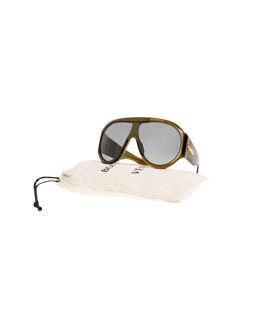Bottega Veneta Green Mask Sunglasses