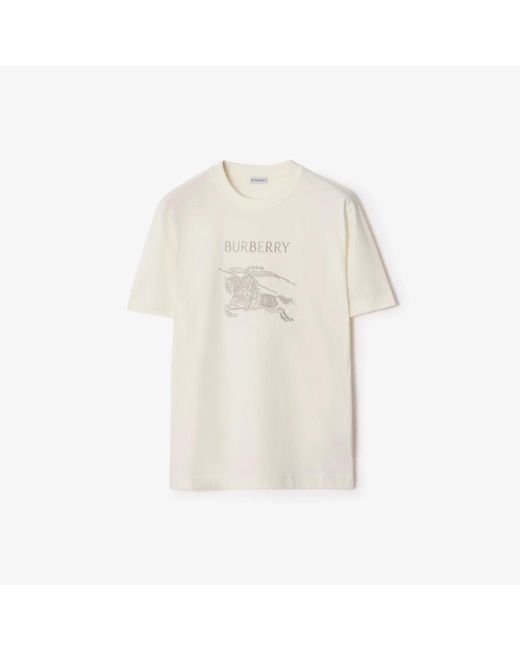 Burberry Natural Cotton T-Shirt for men