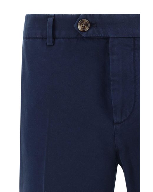 Brunello Cucinelli Blue Pants & Shorts for men