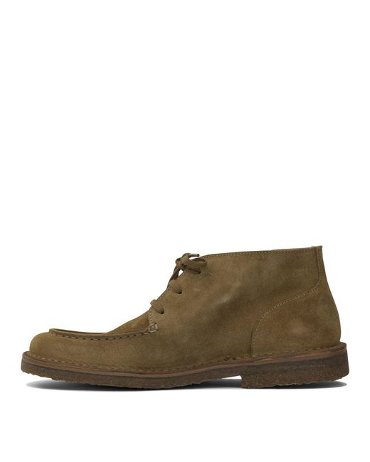 Astorflex Brown Deukeflex Leather Loafers for men
