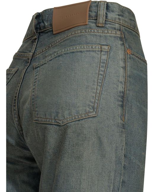 Our Legacy Gray Wata Cut Organic Cotton Polyester Straight Leg Jeans for men