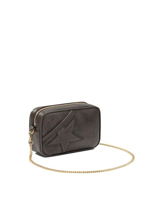 Golden Goose Deluxe Brand Gray "Star Bag" Mini Pouch Bag