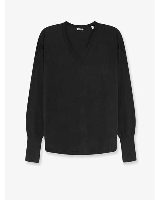 Aspesi Black Virgin Wool Sweater