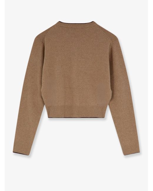 Chloé Brown Wool And Cashmere Wool Cardigan