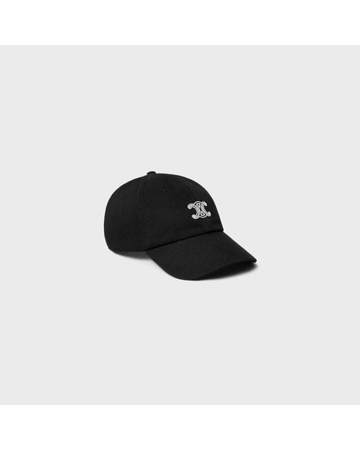 Céline Black Richelieu Baseball Cap for men