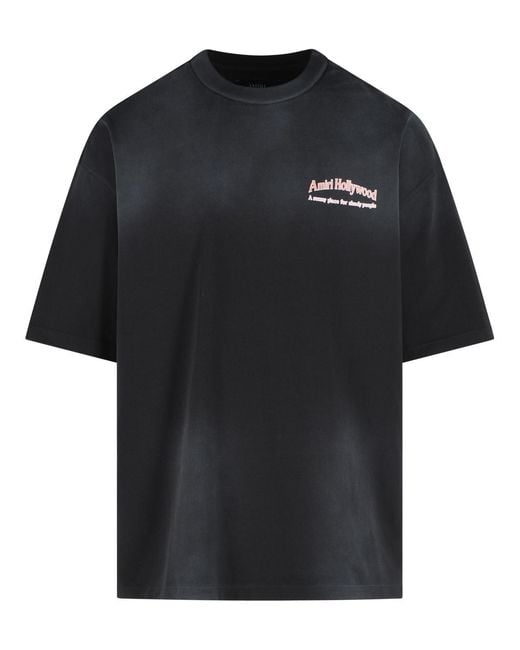 Amiri Black 'Sunny Place' Cotton T-Shirt for men