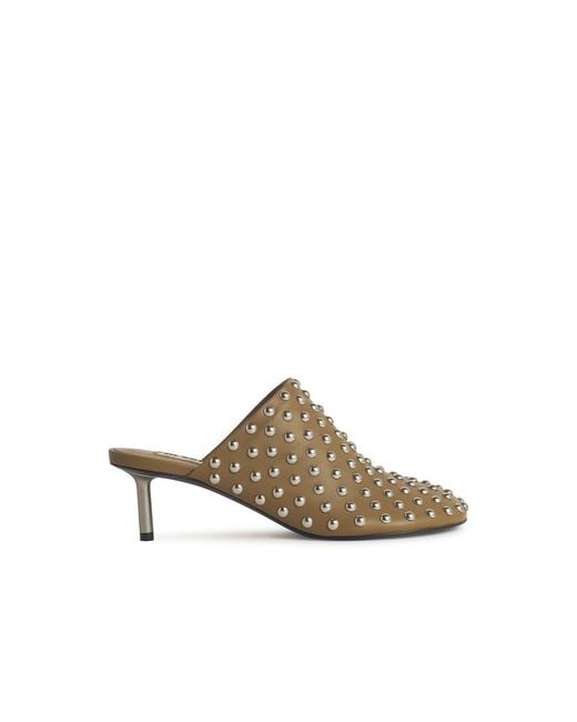 Jil Sander Metallic Chimera Leather Mules