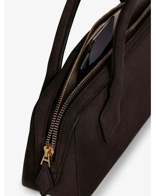 Alaïa Brown Teckel Clutch Suede Handbag