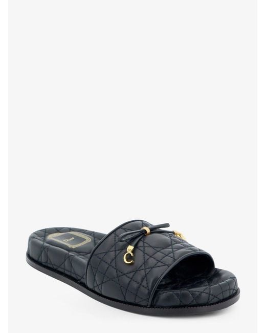 Dior Multicolor Dior Cannage Quilted Leather Sandals