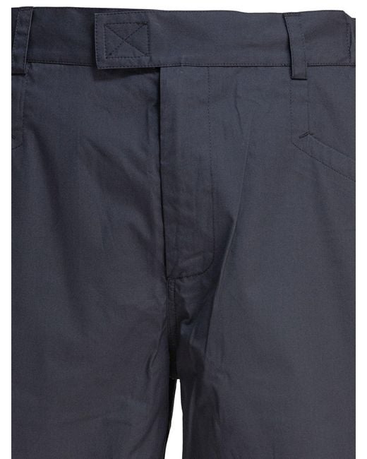 GR10K Blue Poplin Cargo Shorts for men