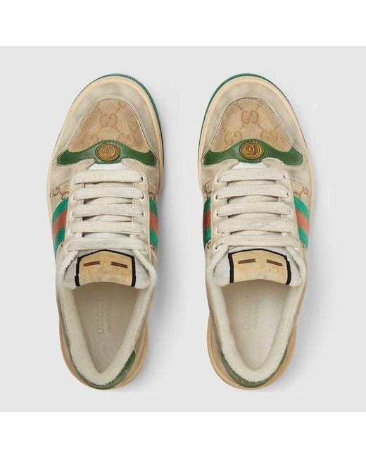 Gucci Natural "Screener" Sneakers