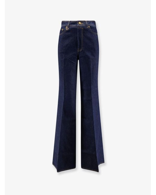 Zimmermann Blue Flare Jeans Cotton Denim