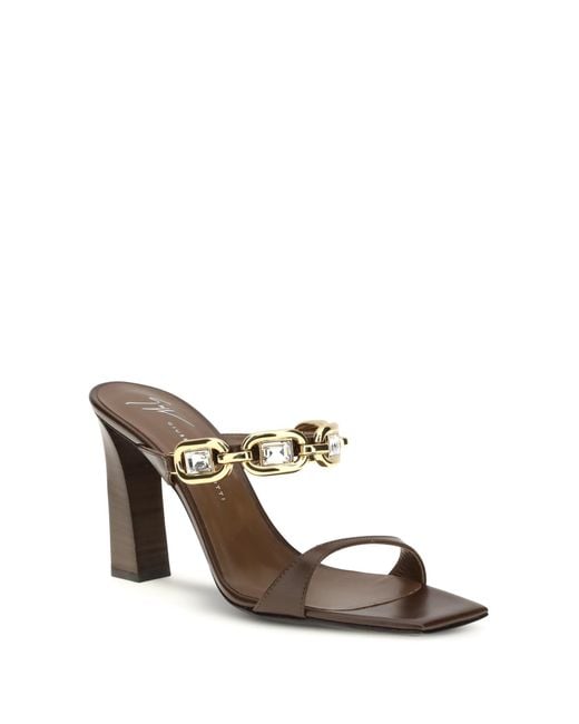 Giuseppe Zanotti White Muse Mules Sandals