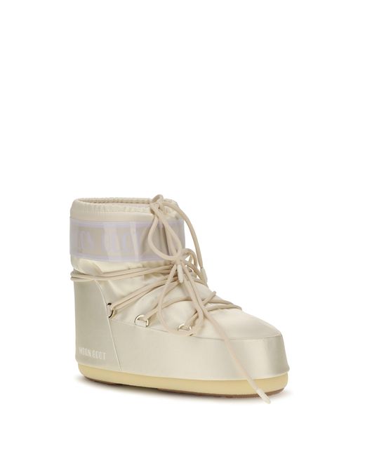 Moon Boot White Icon Low Pearly Ankle Boots