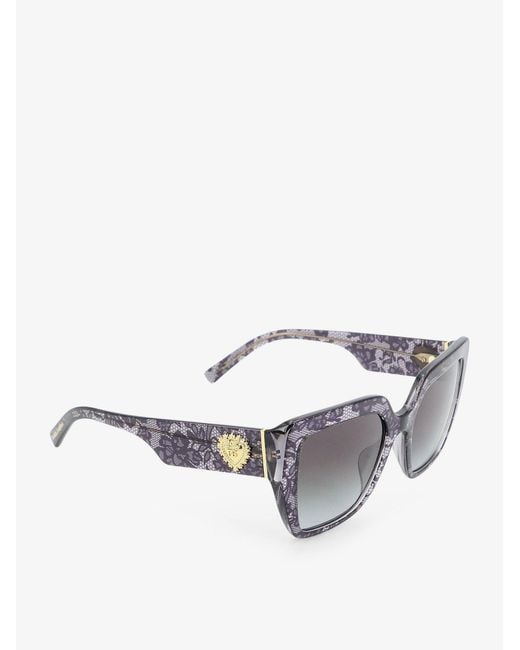 Dolce & Gabbana Gray Acetate Sunglasses