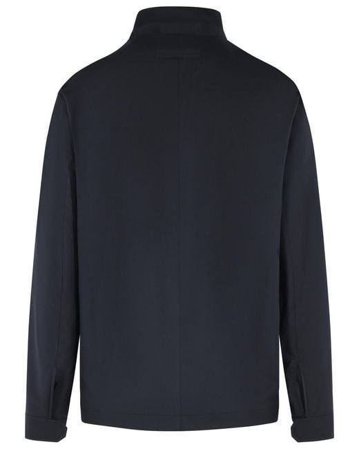 Zegna Blue Polyester Jacket for men