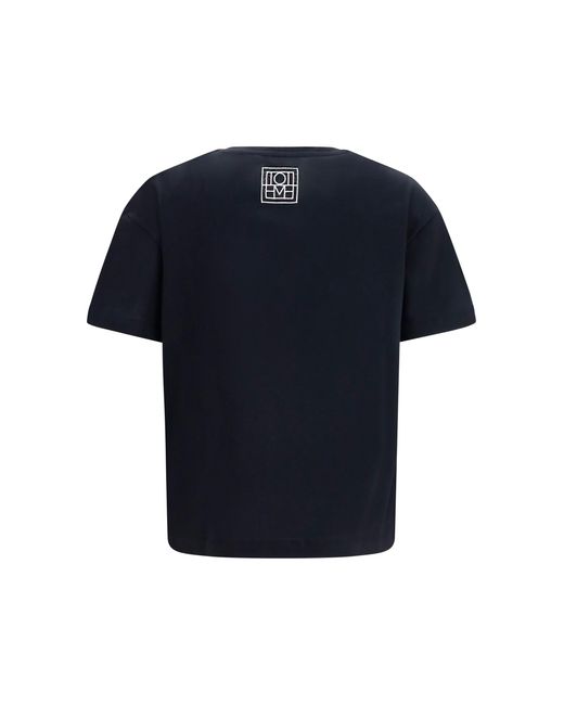Totême Blue Classic Monochrome T-Shirt