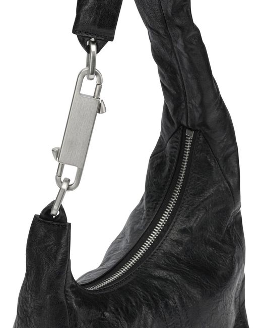 Rick Owens Black "Disco Gemini" Small Shoulder Bag