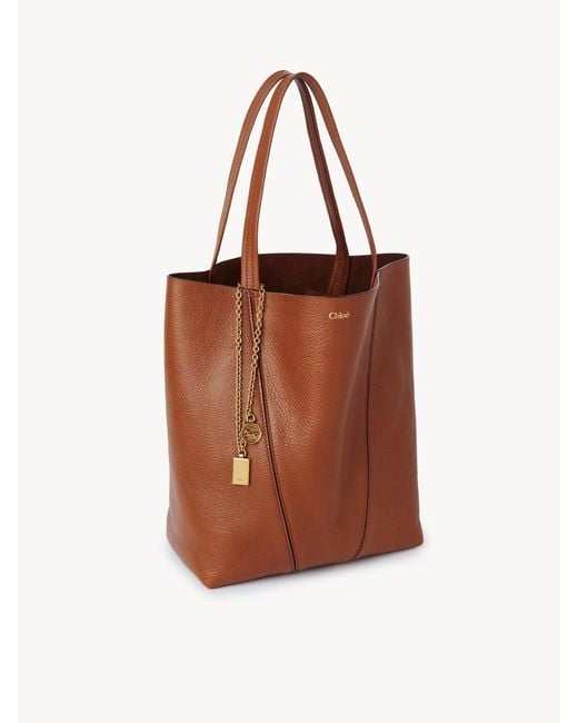 Chloé Brown "Spin" Small Shoulder Bag