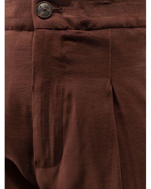 Hevò Brown Bermuda Shorts Torre Lapillo