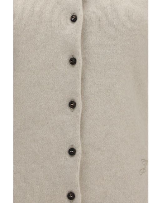 Jacquemus Natural Tempo Wool-Cashmere Cardigan Light