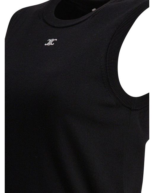 Céline Black Triomphe Wool Vest