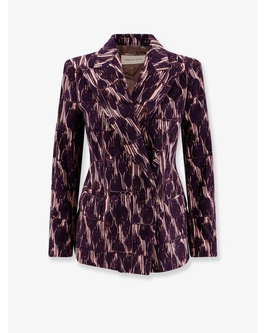 Women's Purple Beaura Corduroy Blazer