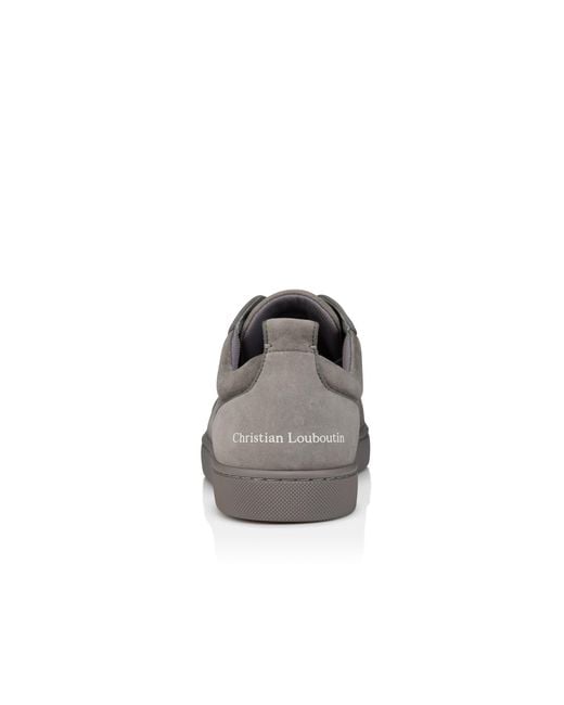 Christian Louboutin Gray Louis Jr Spikes Canopy Sneakers for men