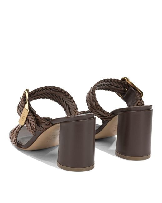 Casadei Brown Leather Sandals